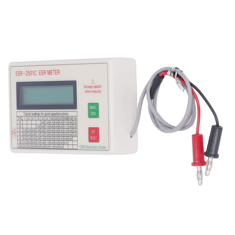 [Australia - AusPower] - Capacitor Tester, High Accuracy Capacitance Meter LCD Display Meter with Smart Shutdown Function 