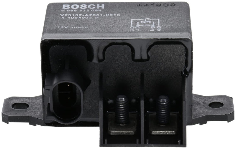 BOSCH 0986332086 Normal Open Power Relay - 4 Contacts, 12V, 150A; Resistor; with Integral Bracket Mount - Single