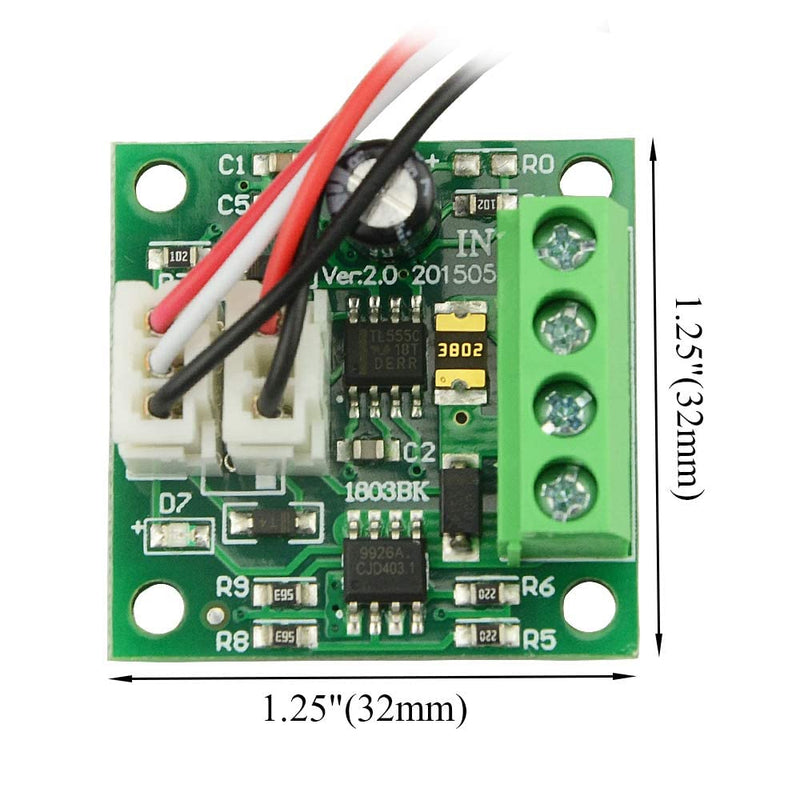 [Australia - AusPower] - BGTXINGI 2pcs DC Motor Speed Controller 1.8V 3V 5V 6V 12V 2A 1803BKW Adjustable Driver Switch Light Temperature Controller Regulation Current Limiting Ultra Small LED Dimmer with Speed Controller 