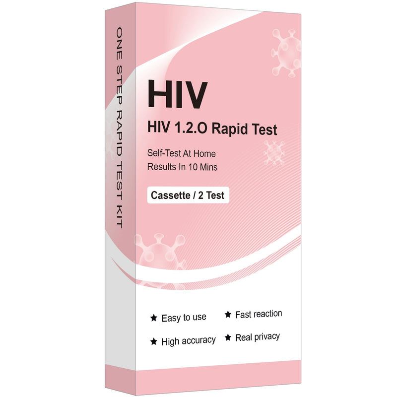 [Australia - AusPower] - 2 x HIV Rapid Test - Home Self Test to Detect HIV-1, HIV-2 and Subtype O - Result in 10 Minutes 