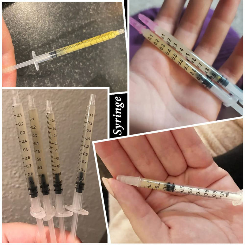 [Australia - AusPower] - 1ml Syringes with Cap, Luer Slip Tip, Whole Pack Bulk Sterile Sealed, No Needle 50 pcs 1ML 