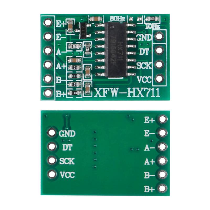 HX711 Weight Sensor Kit Amplifier AD Converter Breakout Pressure Sensor Module Digital Load Cell Weight Sensor 10 kg Set of 2