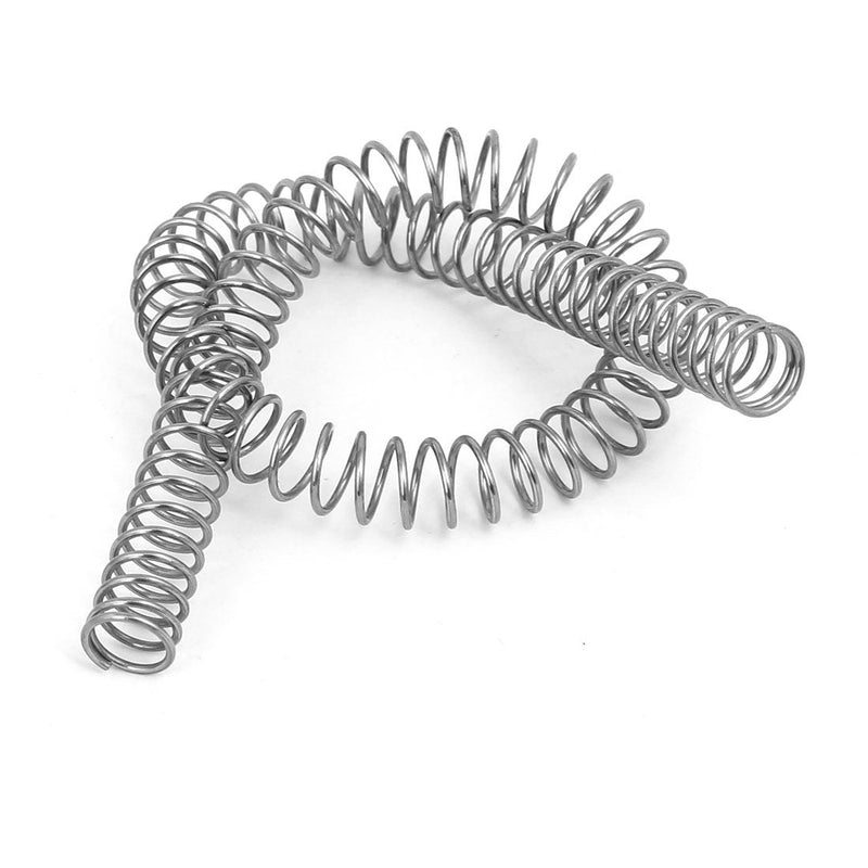 [Australia - AusPower] - uxcell Compression Spring,304 Stainless Steel,10mm OD,1mm Wire Size,305mm Free Length,Silver Tone 
