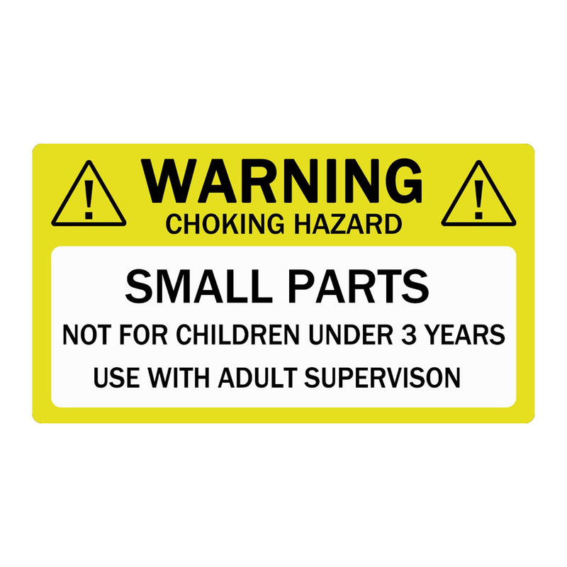 500 Pcs Choking Warning Hazard Labels 1×2 inch Small Parts Not for Children Under 3 Years Stickers for Package Small Business
