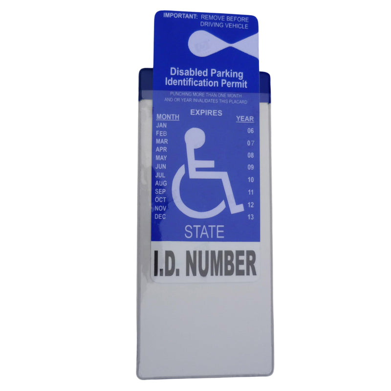 [Australia - AusPower] - Handicap Parking Placard Holder - Mirortag Silver by JL Safety, Magnetically Display & Put Away your Disabled Permit Tag with Eyes Closed. Made in USA 