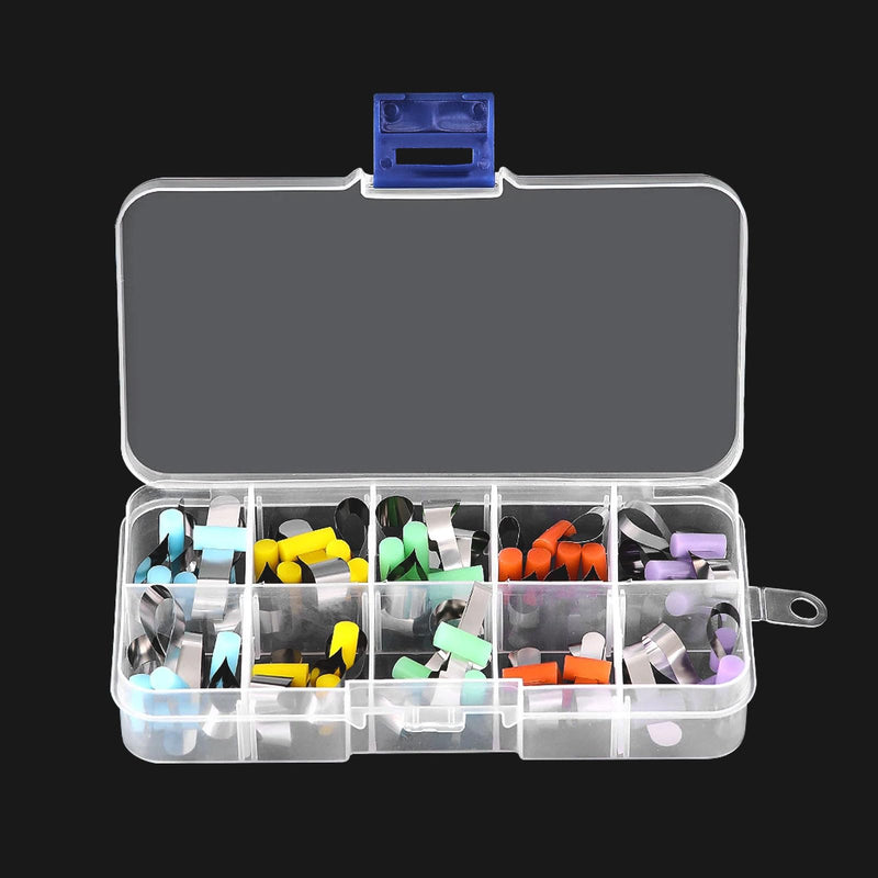 [Australia - AusPower] - Dental Metal Restoration Matrix Bands, Orthodontic Sectional Contoured Metal Matrices, Dentistry Matrix Sheet Retainerless Automatrix with Lock. (Set) Set 