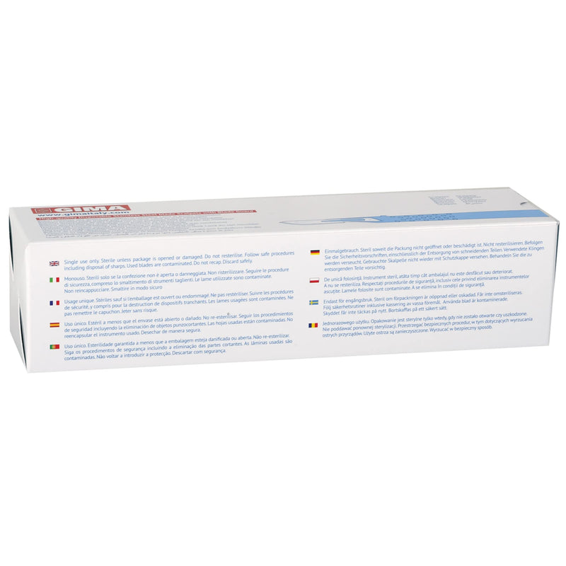 [Australia - AusPower] - Gima Standard No.11 Sterile Scalpels made of Rust-Proof Stainless Steel, ABS Handle, for Single Use, 10 Individually Packed Scalpels 11 