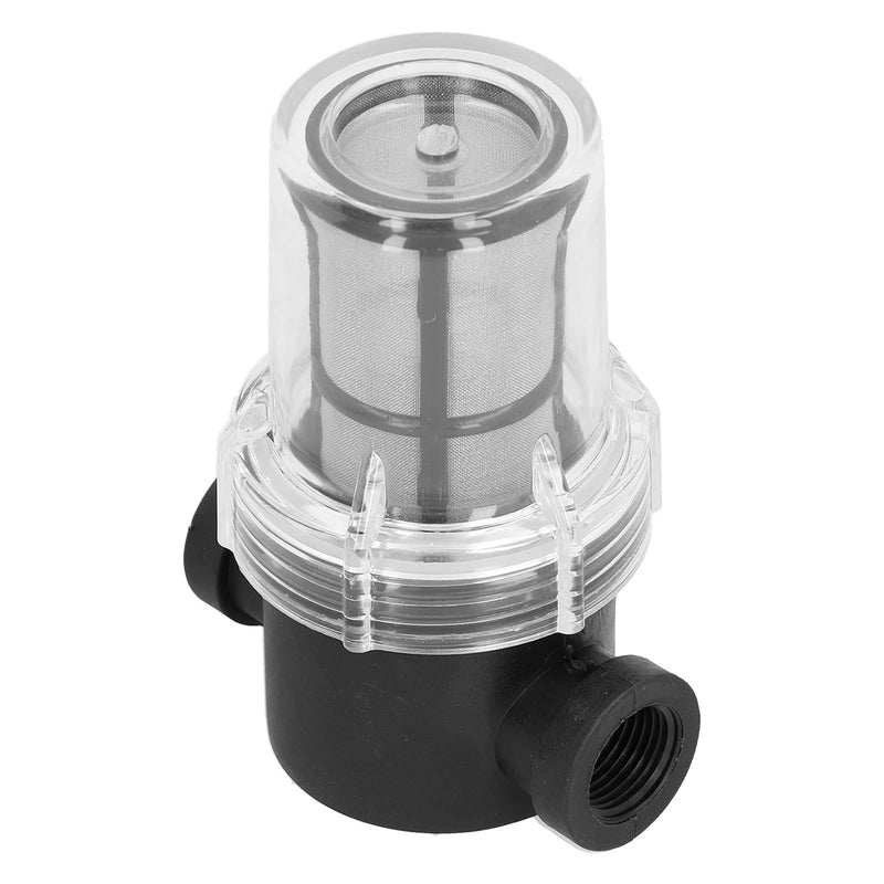 [Australia - AusPower] - 3/8" Hose Nozzle Inline Strainer, Professional Inline Water Strainer with 150 Micron / 100 Mesh Filter Strainer, 150 PSI Plastic Beer T Strainer for Home Brewery, Water and Beer Filter System 