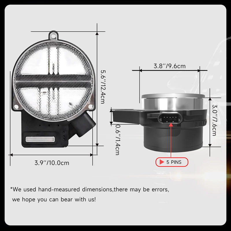 [Australia - AusPower] - Mass Air Flow Sensor Meter MAF Compatible with GMC, Chevy, Cadillac & More Silverado, Escalade, Tahoe, Suburban, Yukon XL, Replaces Mass Airflow Sensor OE 25318411,25168491 ﻿ 