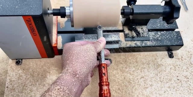 O'SKOOL Carbide Wood Turning Tools Set for Lathe Includes Diamond, Round, and Square Shape Replaceable Carbide Tipped Turning Lathe Chisels Wood Turning Projects for Turn Pens or Ornaments