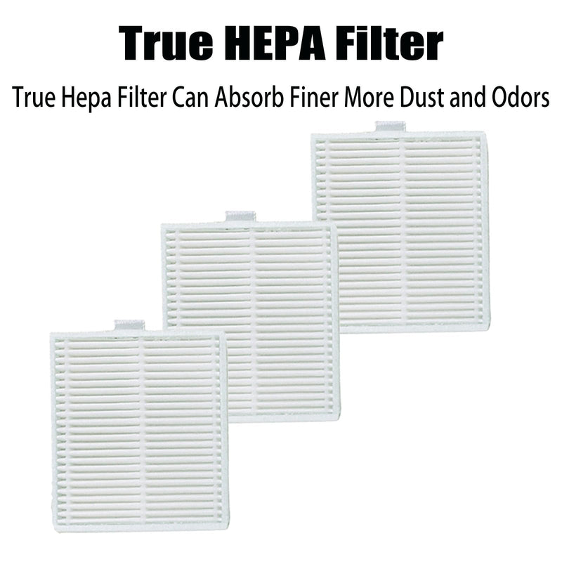 [Australia - AusPower] - Brush Filter Mop kit Replacement Parts for BPMIO B20 plus Robot Vacuum Accessories 1 Main Brush 6 Side Brush 6 HEPA Filter 3 Mop Pad 