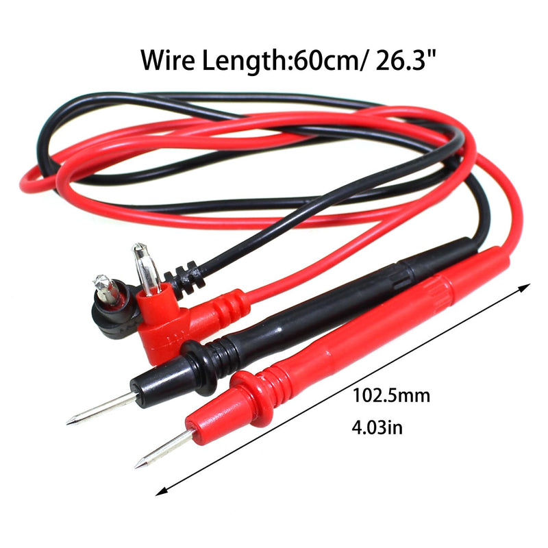 [Australia - AusPower] - 3PCS 4mm Black/Red Banana Plug Connector 1000V Multimeter Voltmeter Probe Test Lead Cable Renovation Plumbing Tool 10A 