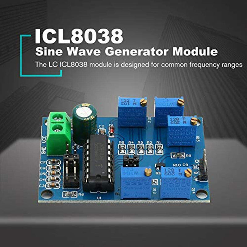 [Australia - AusPower] - DAOKI Signal Generator Module ICL8038 Medium Low Frequency Signal Source 10Hz-450KHz Triangle Square Wave Triple Waveform Generator Module + Dupont Wire Female to Male 3 PIN 