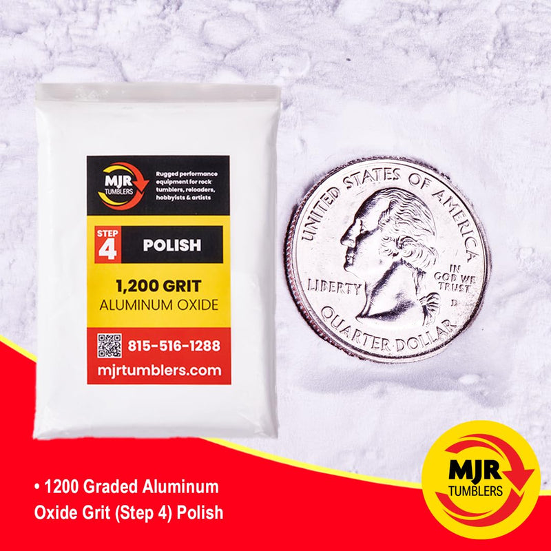 [Australia - AusPower] - MJR Tumblers 1 LB Polish 1200 Aluminum Oxide Rock Refill Grit Abrasive Media Final Step USA 