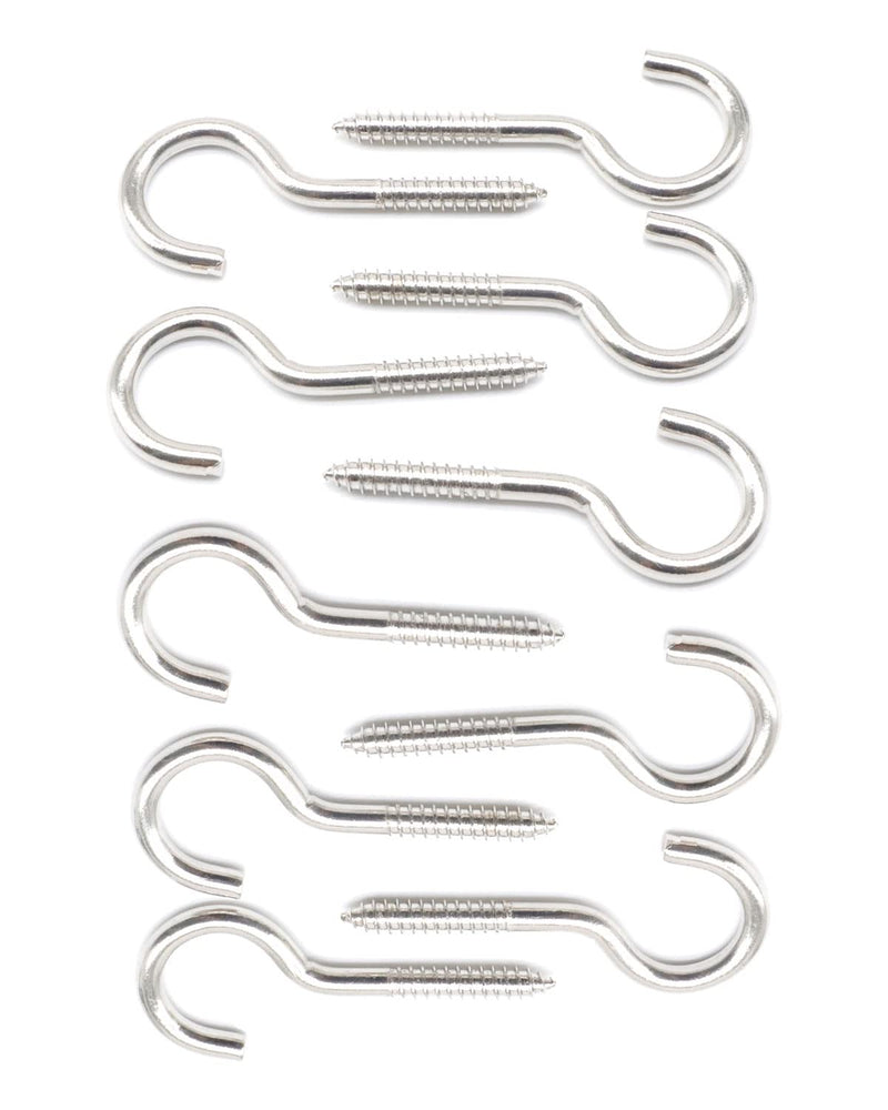 [Australia - AusPower] - 50 Pcs 1-5/8 Inch Eye Hooks Screw in Heavy Duty, Stainless Steel 304 M3 Eye Bolts Screw, Anti-Rust Self Tapping Eye Lag Screws Eyelet Screw for Wood, Securing Cables Wires | by IMSCREWS M3 x 1-5/8" 50 
