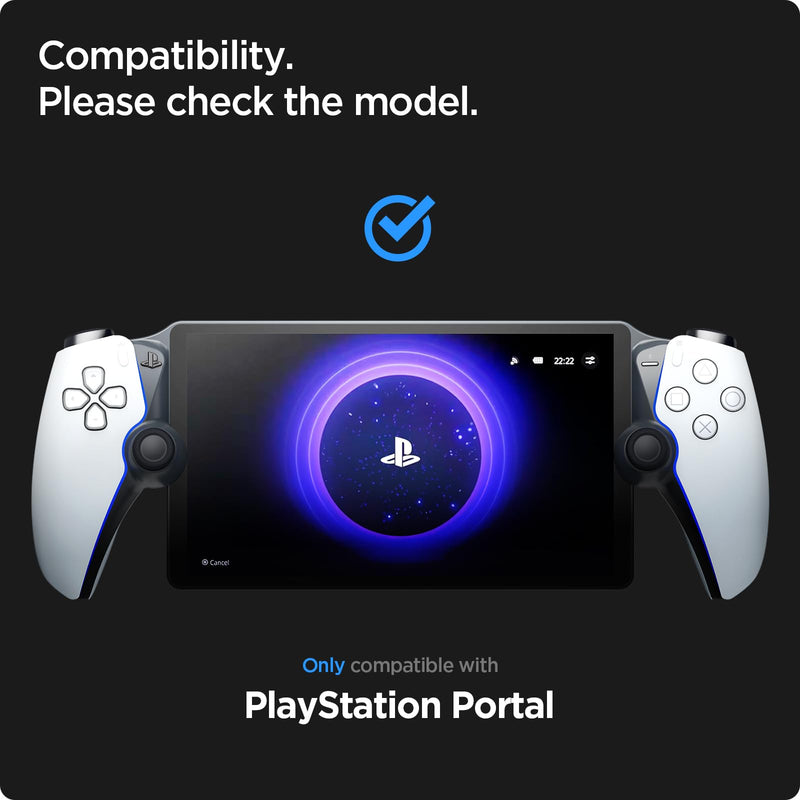 [Australia - AusPower] - Spigen Tempered Glass Screen Protector [GlasTR EZ FIT] designed for PlayStation Portal Remote Player - 1 Pack 