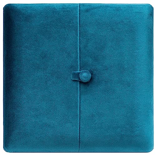 Velvet Big Chunky Pearl Necklace Gift Box Showcase Jewelry Storage Case (Blue) Blue