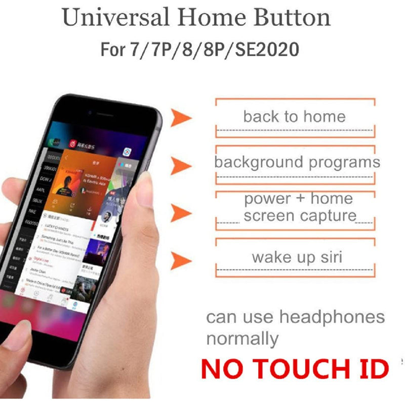 [Australia - AusPower] - Home Button Key Flex Cable for iPhone 7 8 Plus SE 2020 JC Universal Back Return Function Solution Version 5 (White) 