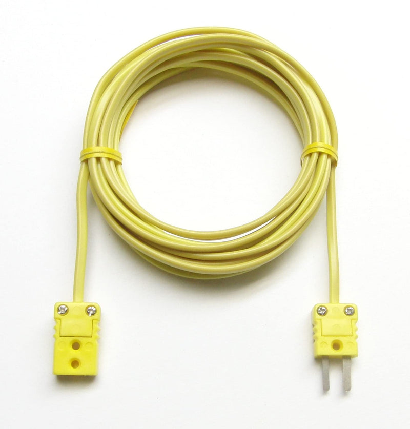 [Australia - AusPower] - K-Type Thermocouple Extension Cable Wire with Miniature Mini Thermocouple Connectors 12 ft (= 4 Yard) Long 