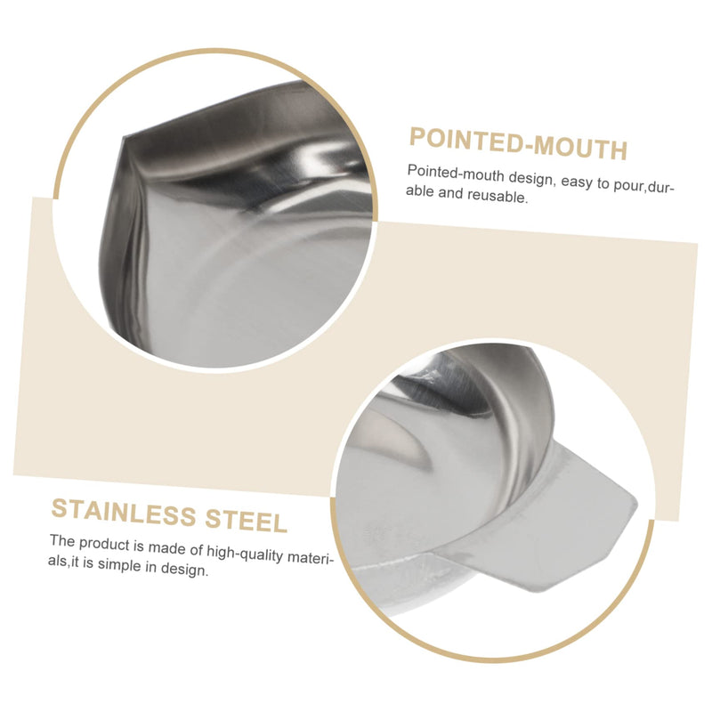 [Australia - AusPower] - Garneck 2 x Stainless Steel Weighing Bowls Mini Weighing Plates for Electronic Scales Durable and Practical for Kitchen and Food 