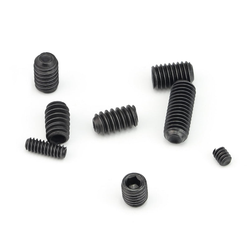 [Australia - AusPower] - 400 Pcs 20 Sizes, 4#-40 to 10#-32 Set Internal Hex Drive Cup-Point Set Screws Assortment Kit 