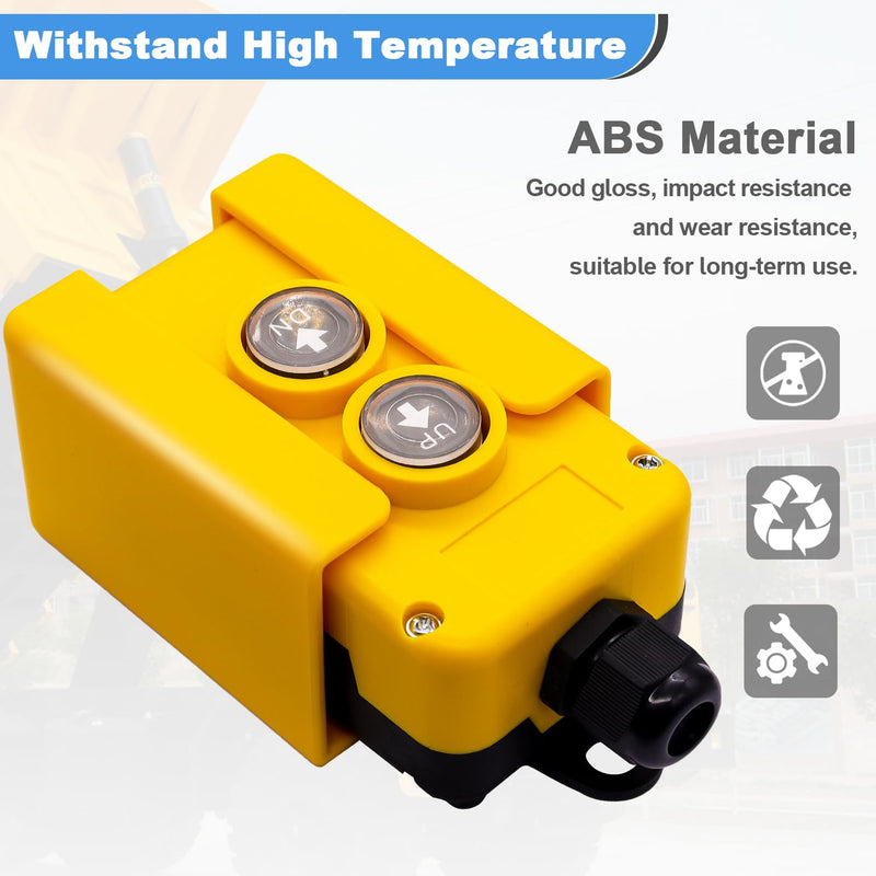 [Australia - AusPower] - mxuteuk 4 Wire Dump Trailer Remote Control Switch 12V DC Up Down Switch for Double Acting Hydraulic Pump Lift Winch Dump Bed G018-4W 