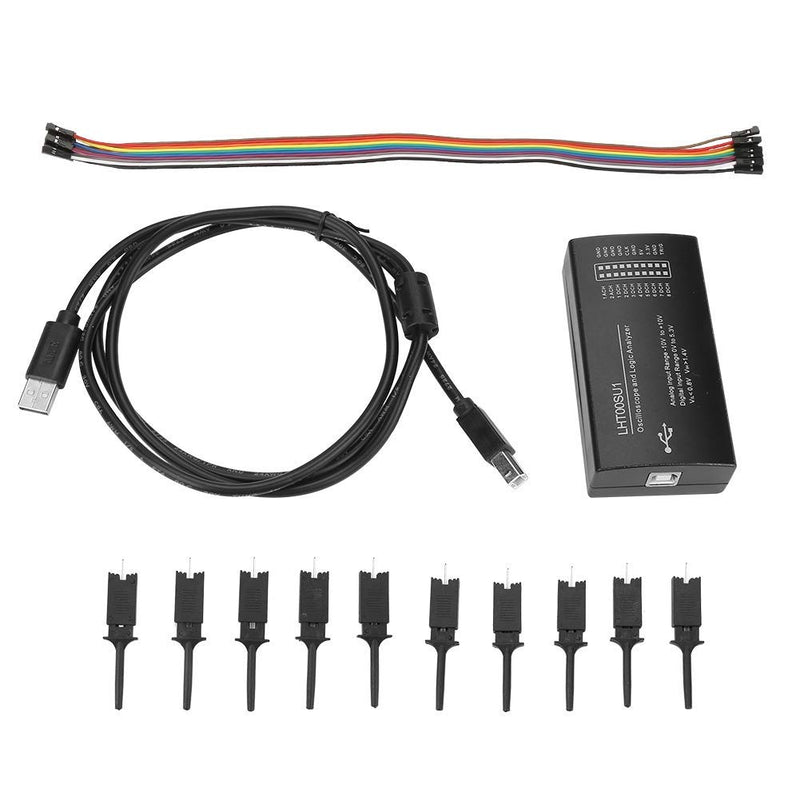 [Australia - AusPower] - Signal Generator, Multi-function LHT00SU1 Oscilloscope 2 Channel Input Virtual Oscilloscope Logic Analyzer USB Logic Analyzer 