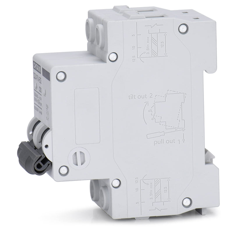 [Australia - AusPower] - AC Miniature Circuit Breaker, 32 Amp 120V/240V 2 Pole DIN Rail Mount Circuit Breaker, Thermal Magnetic Trip, Solar AC Disconnect Switch MCB C32 