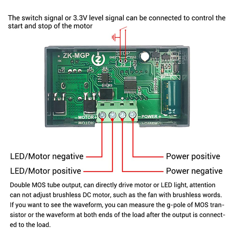 PWM DC Motor Speed Controller 5V 9V 12V 18V 24V 30V 12A 360W Adjustable Speed Controller MGP Motor Regulator DC5-30V 360W