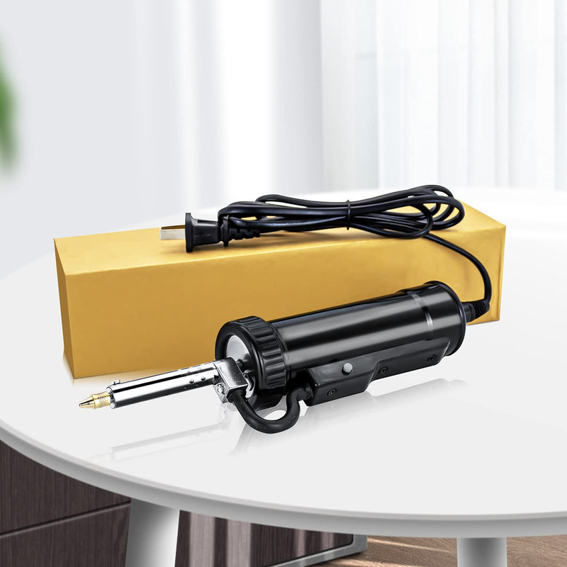 HighTop Automatic Desoldering Pump Vacuum Solder Sucker Tool Portable AC110V 30W Electric Desoldering Gun Repair Solder Removal Tool Solder Sucker Iron Tin for DIY with 3 Soldering Suction Tips
