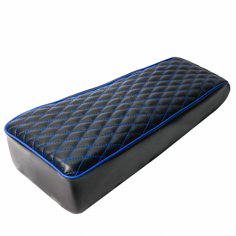 JMCHstore Blue Diamond Stitch Seat Cover for Coleman ct200u Mini Bike 196cc Baja DB30, Hisun ct200u 196cc 200cc Trail Bike Cushion Replacement Parts Blue Stitch
