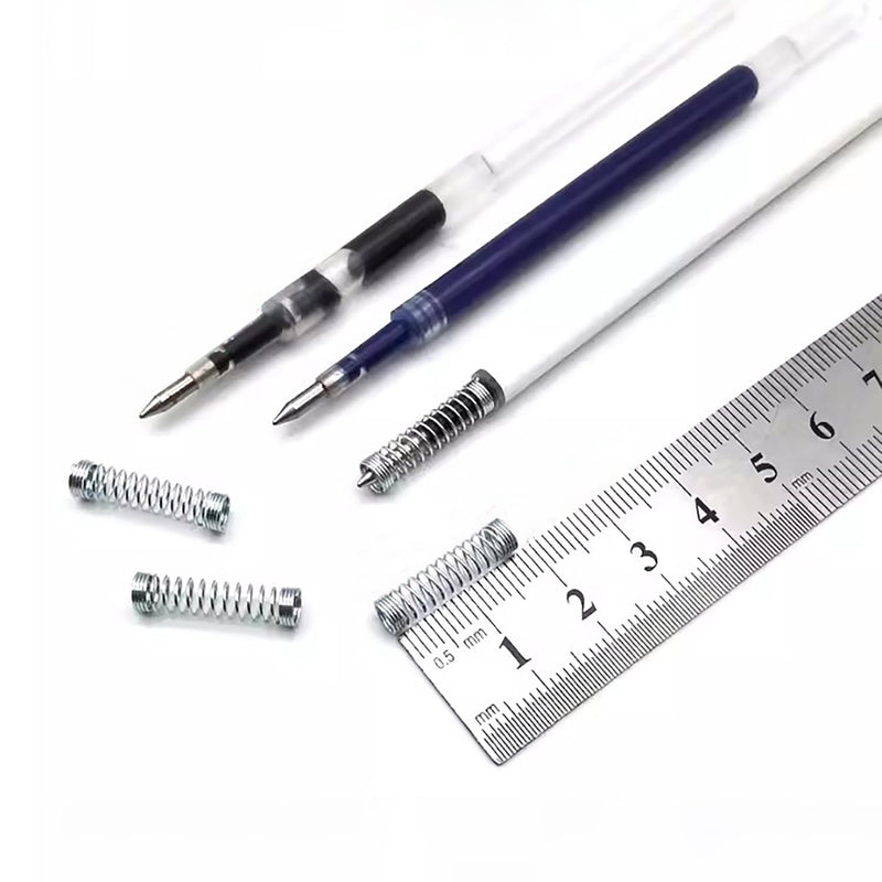 Customized Galvanized Zinc Plate Steel Wire Ball Point Pen Spring Small Ballpoint Pen Compression Spring Pressure Springs, Wire Diameter 0.4mm * Out Diameter 4.5mm * Length 18mm, 100PCS