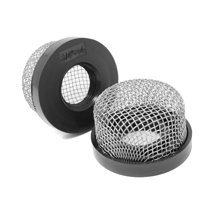 [Australia - AusPower] - Honbay 2PCS Stainless Steel Strainer ¾ Inch -14, Aerator Screen Wire Mesh Compatible with Livewell Pump, Industrial Plumbing Inline, Garden Washers Water Filter Sprayer Garden Hose Suction Line 