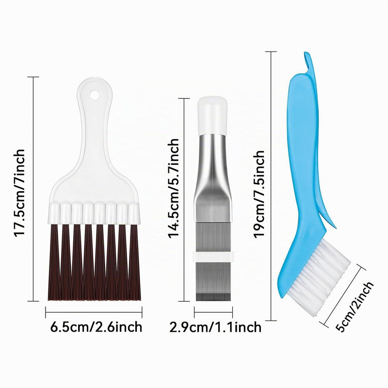 Air Conditioning Condenser Slat Comb, Slat Comb Dryer for Heat Exchanger, Fin Cleaning Brush, Air Conditioning for Cleaning Air Conditioners, Refrigerators, Evaporators Blue, White