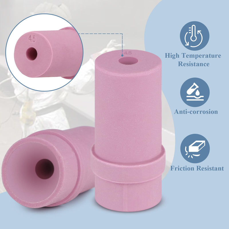 [Australia - AusPower] - EFUTURETIME 20 x Ceramic Nozzles 4.5 mm Ceramic Nozzle Sand Blasting Ceramic Nozzles for Sand Blasting Gun Replacement Nozzles 