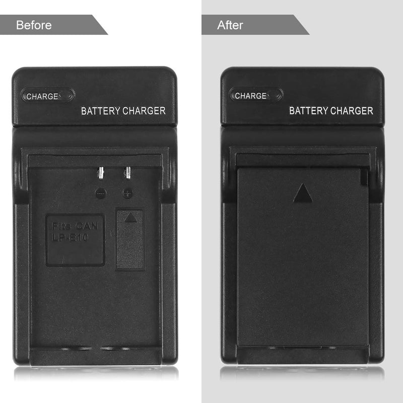 [Australia - AusPower] - LP-E10 Battery Charger LC-E10 LC-E10C LC-E10E for Canon EOS Rebel T3, T5, T6, T7, EOS Kiss X50, X70, X80, X90, EOS 1100D, 1200D, 1300D, 1500D, 3000D 