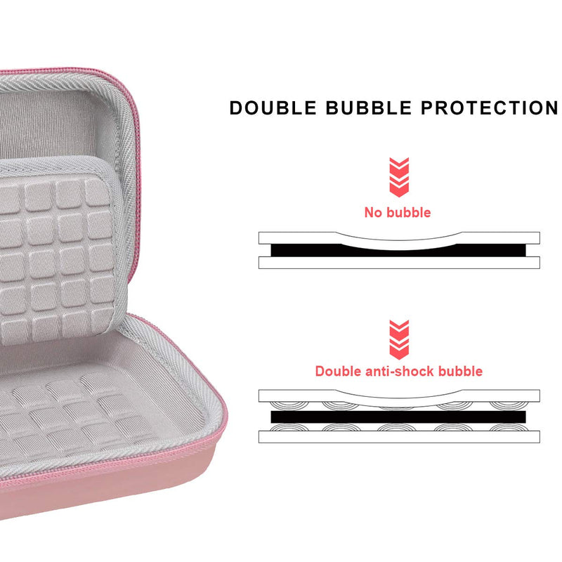 [Australia - AusPower] - Canboc Carrying Case for Texas Instruments TI-30XS/ TI-36X Pro MultiView Scientific Calculator, Mesh Bag fit Cable, Batteries, Pens and Other Accessories, Rose Gold (Case Only) 