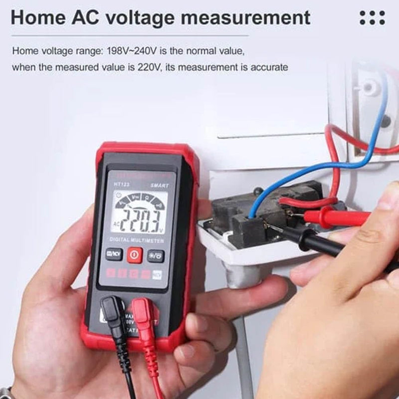 Ht Automatic Digital Multimeter,Tm-510 4000 Counts Smart Digital Multimeter,Digital Display Intelligent Multimeter,Voltage Tester with Non-Contact Voltage Function (2 PCS) 2 PCS