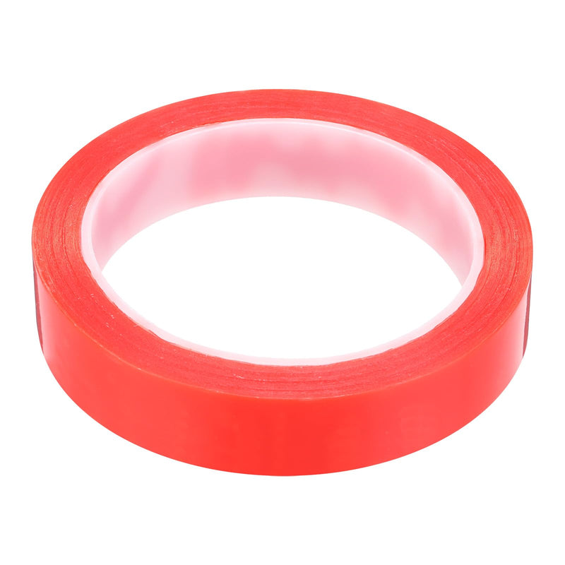 MECCANIXITY 20mm x 10m Phone Repair Adhesive Tape LCD Screen Repair Sticker Double Sided for Cell Phone Tablet Laptop Clear Red 1