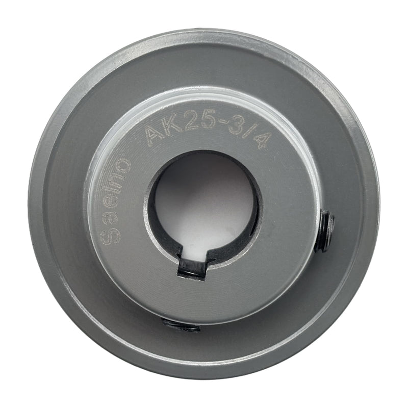 [Australia - AusPower] - AK25-3/4 Single Groove Fixed Bore V Belt Pulley,3/4 inch bore,2.5 inch Outside Dia,V-Belt Sheave Cast Iron for A AX 3L 4L V-Belts 