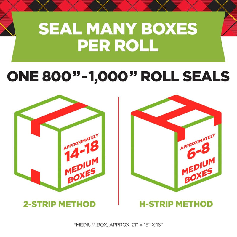 Scotch Sure Start Packing Tape 6-Pack, 1.88″ x 25 yd Rolls – Quiet Easy Unwind, Strong Seal for Shipping & Moving Boxes, No Splitting or Tearing, Clear Adhesive Tape Refill for Packing/Mailing