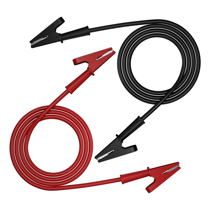 [Australia - AusPower] - 5pcs Alligator Clips Clamp Electrical Test Leads Dual Ended Crocodile Wire Cable with Fully Insulated Clips Test Flexible Copper Cable for Electrical Testing Jumper Wire3.3ft/1m 5pcs fully insulated 