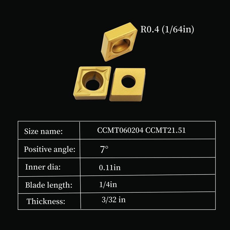 [Australia - AusPower] - 14PCS 3/8in10mm Shank Indexable Lathe Tool Holder Bit Set for Turning Milling Boring bar with Indexable Carbide Turning Insert CCMT21.51 DCMT21.51 (3/8 Holders + 12pcs CCMT2.51) 3/8 Holders + 12pcs CCMT2.51 