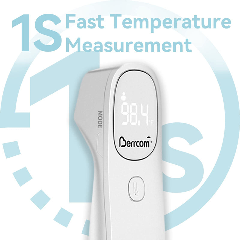 [Australia - AusPower] - [Value Bundle] Berrcom Forehead Thermometer JXB-311 & Berrcom Digital Thermometer for Adults and Kids DT101 