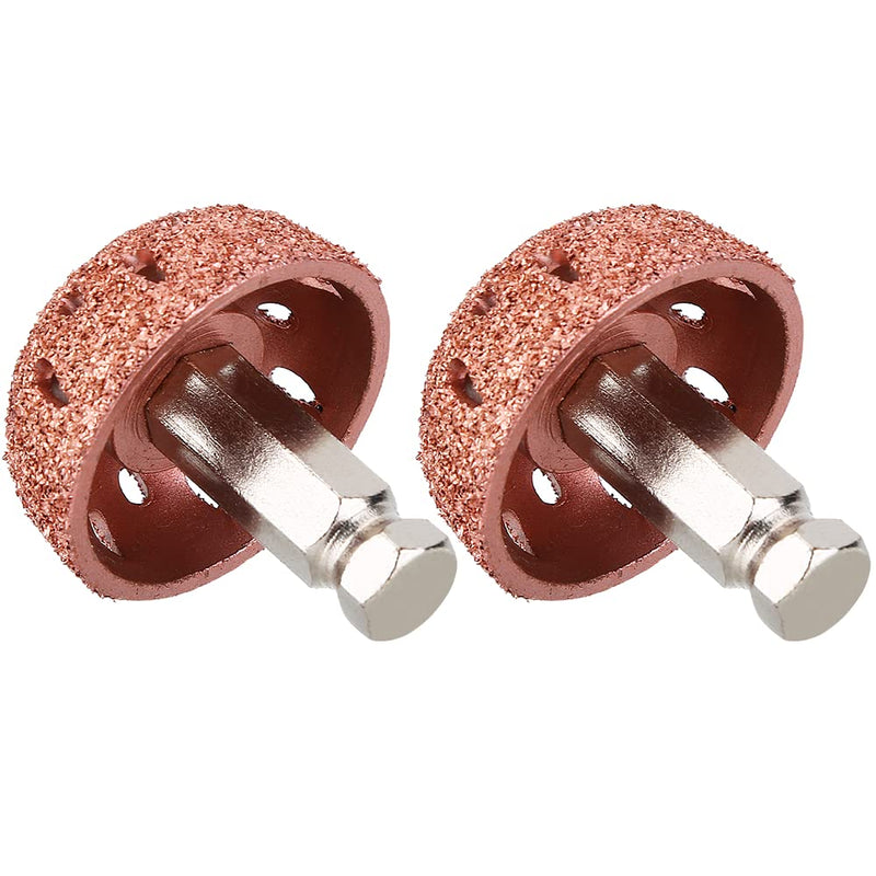 [Australia - AusPower] - Watris Veiyi 2PCS Tungsten Steel Grinding Head, Tire Buffing Wheel, 70 Coarse Grit Buffing Wheel for Tire Repair（9mm/0.35in Linking Rod Thread） 