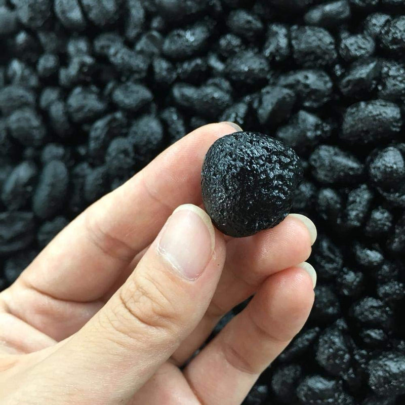 [Australia - AusPower] - Unique Stones, Natural Stone Meteorite Black Tektite Specimen 6Pcs 