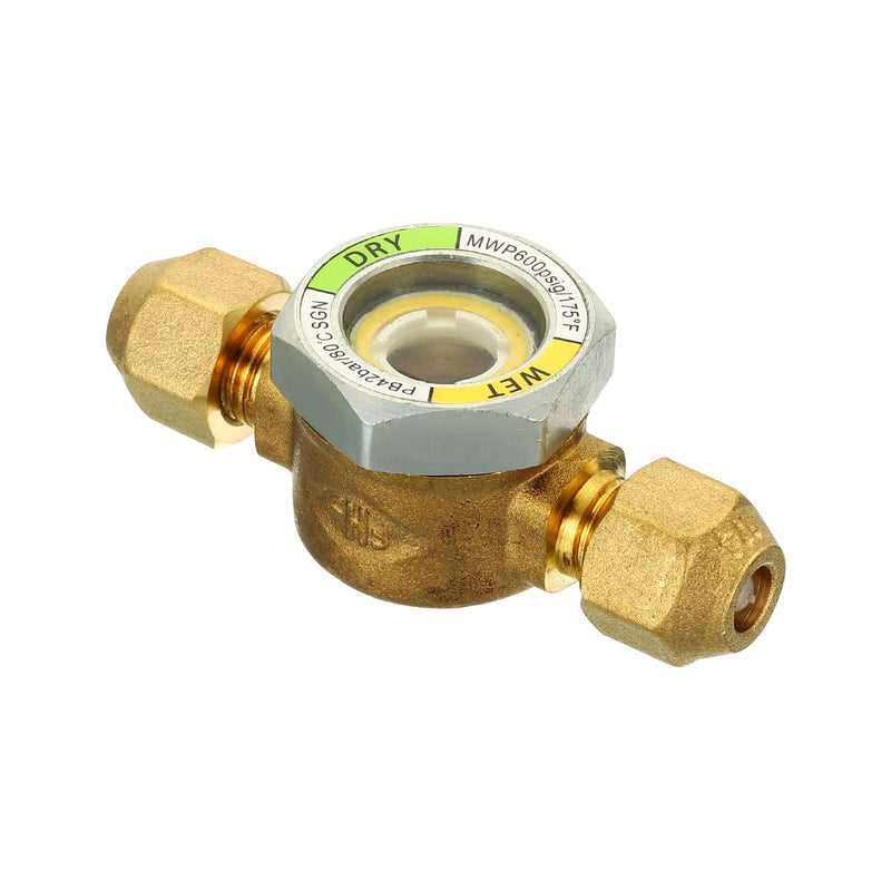 PATIKIL Sight Glass, 1/4 x 1/4 SAE Universal Liquid Moisture Indicator for Air Conditioning HVAC Refrigeration