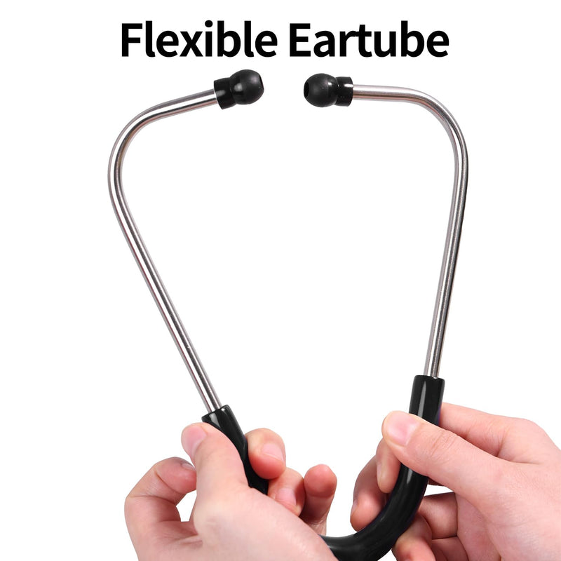 [Australia - AusPower] - Medical Stethoscope Replacement Tube fits for Littmann® Classic III,Compatible Stethoscope Tube (Black) Black 