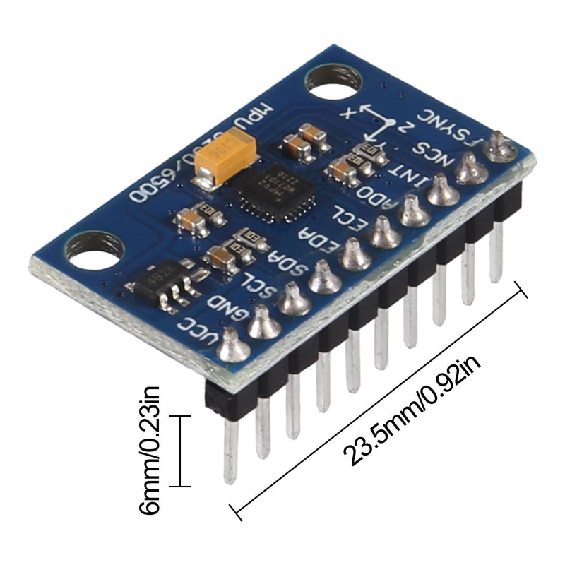 [Australia - AusPower] - 1PCS Pre-Soldered MPU9250 GY-9250 9-Axis 9 DOF 16 Bit Gyroscope Acceleration Magnetic Sensor 9-Axis Attitude +Gyro+Accelerator+Magnetometer Sensor Module IIC/SPI Compatible with Raspberry Pi ESP32 
