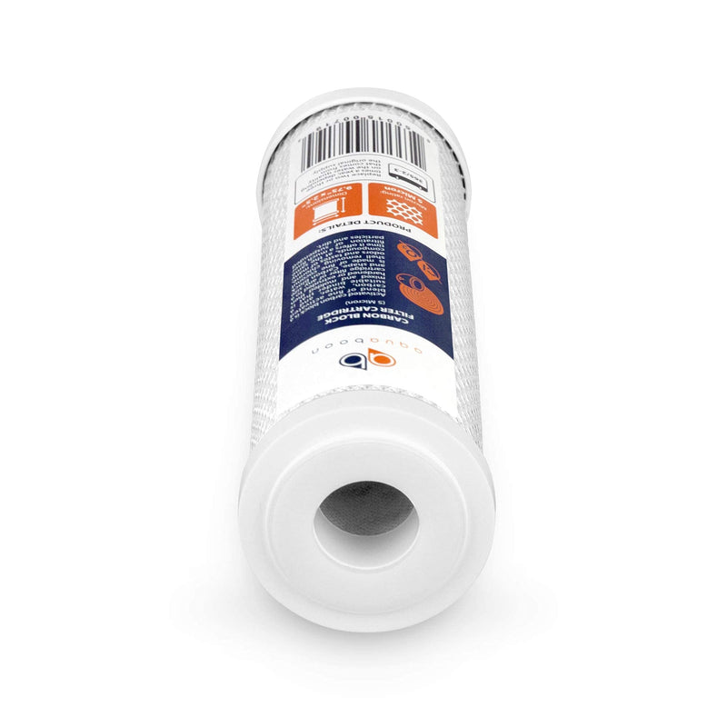 Aquaboon 5 Micron 10 x 2.5 House Water Filters Cartridges Set of 3 | Sediment & Carbon Filter Replacements Compatible with WHKF-WHWC, P5, WHKF-GD05 3 Count (Pack of 1)